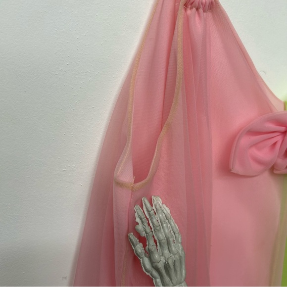 Vintage 60s nylon pegnoir two-tone dress 🎀🌷 - Picture 7 of 7